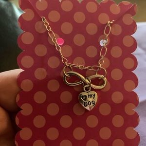 18” infinity love my dog necklaces